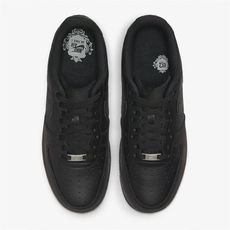 Nike Air Force 1 Unissex - Calçados de Skateboarding Estilosos em Preto e Branco, Confortáveis e Ideais para Esportes Casuais! - IMPORTADO