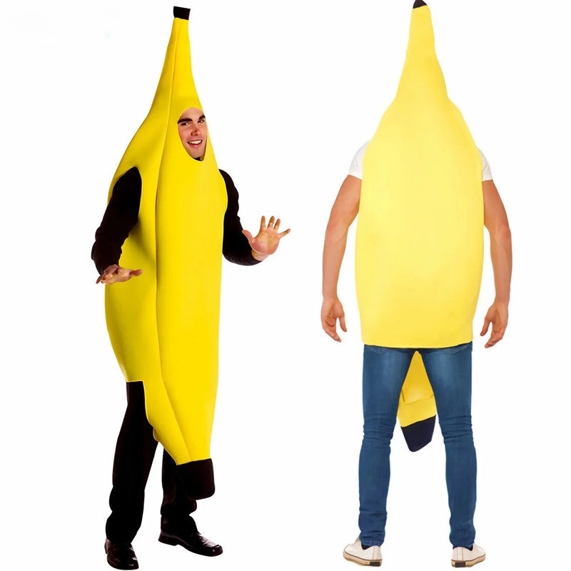 "Fantasia Engraçada de Banana para Homens - Cosplay Adulto para Carnaval, Halloween e Festas!"