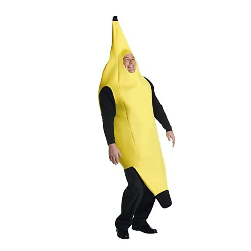 "Fantasia Engraçada de Banana para Homens - Cosplay Adulto para Carnaval, Halloween e Festas!"