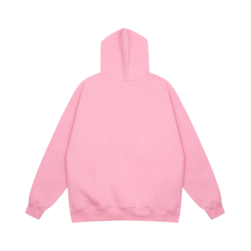 Moletom 2023FW Puff Print Kanye West Unissex "Ye Must Be Born Again" Rosa Oversized CPFM Sweatshirt