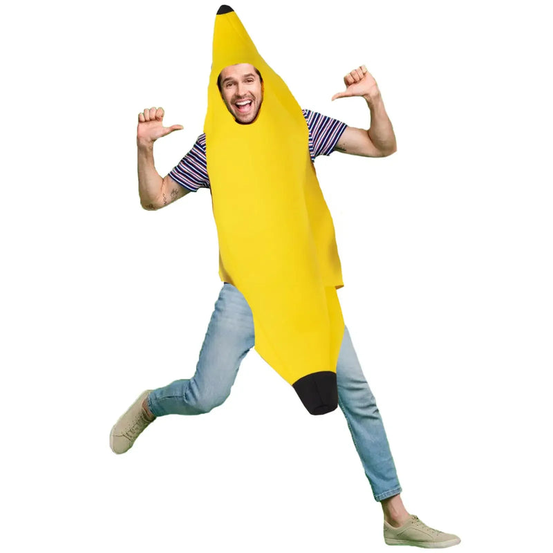 "Fantasia Engraçada de Banana para Homens - Cosplay Adulto para Carnaval, Halloween e Festas!"